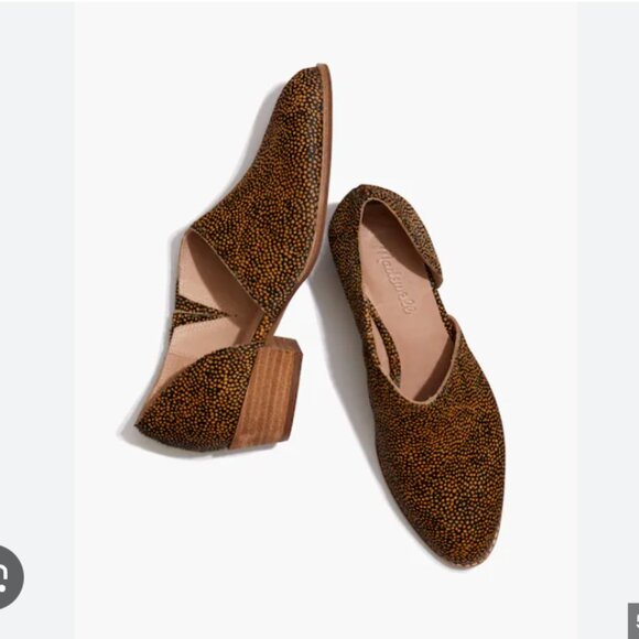 Madewell Shoes - NEW Madewell The Lucie Shoe in Spotted Calf Hair Size 10